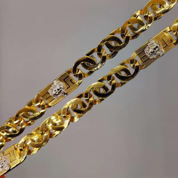 Collar barbada estilo versace 65 cm 13 mm