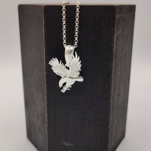 colgante de plata aguila