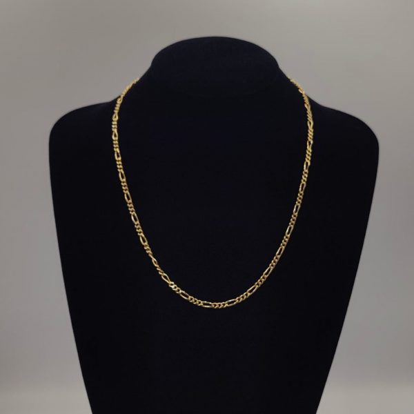 cadena fígaro 50 cm 4 mm oro de 18 k