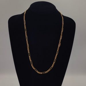 Cadena Fígaro 60 cm y 4 mm de Oro 18K: Distinción y Estilo Atemporal
