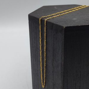 cadena fígaro 40 cm 1 mm 18 k