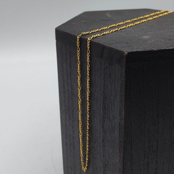 cadena fígaro 40 cm 1 mm 18 k