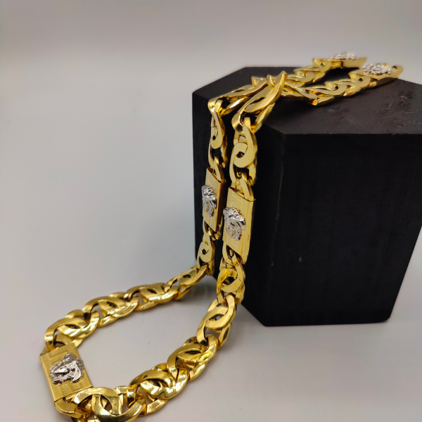 Collar barbada estilo versace 65 cm 13 mm