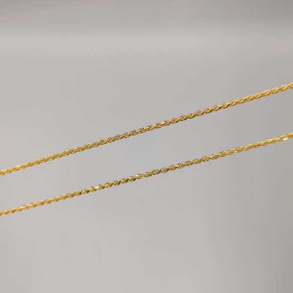 Cadena cordón 50 cm 2 mm cierre pato