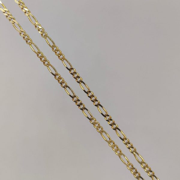Cadena Fígaro 60 cm y 2 mm de Oro 18K: Sutil y Refinada