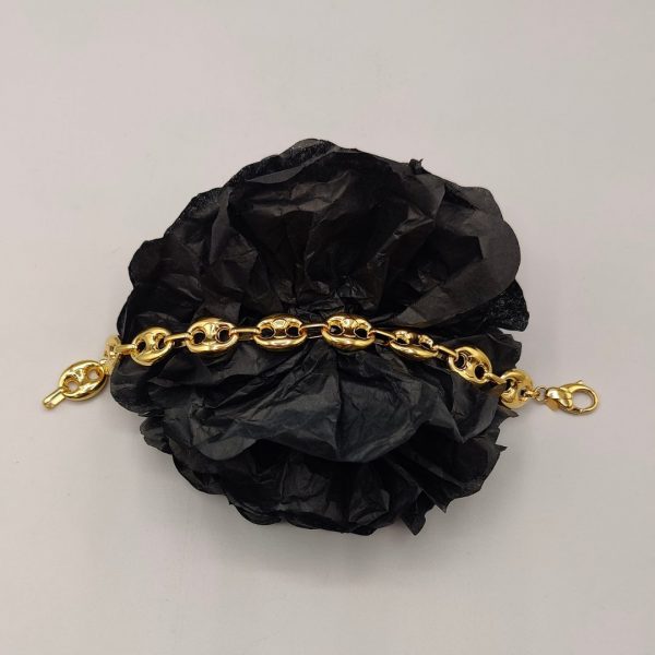 Pulsera Calabrote de 14 mm en Oro de 18K
