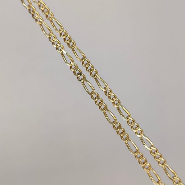 cadena fígaro 50 cm 4 mm oro de 18 k