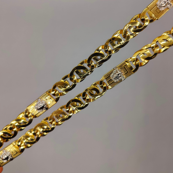 Collar barbada estilo versace 65 cm 13 mm