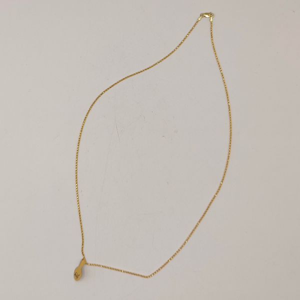 Cadena cordón 50 cm 2 mm cierre pato