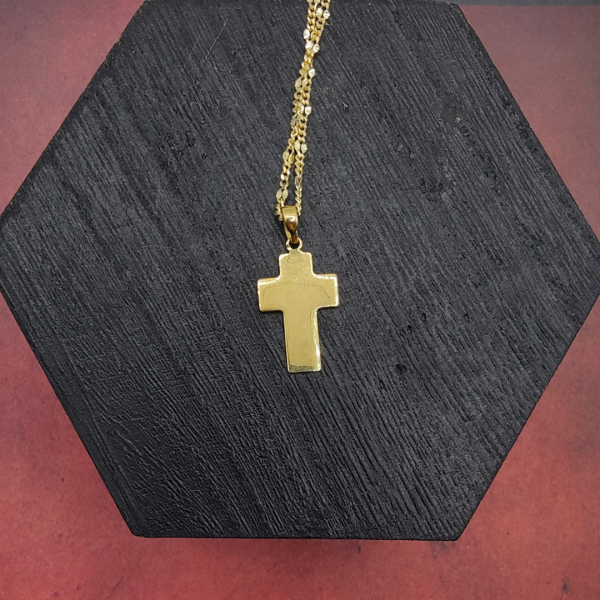 Colgante cruz oro 18 k