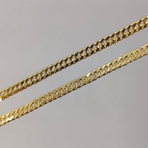 Cadena Cubana de Oro 18K - 50 cm, 4 mm