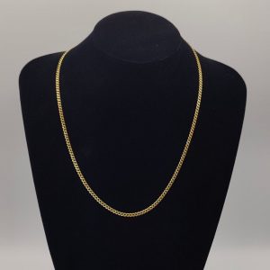 Cadena Cubana de Oro 18K - 55 cm, 3 mm