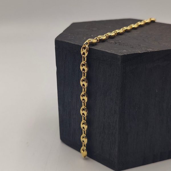 Pulsera Calabrote de 5 mm en Oro de 18K