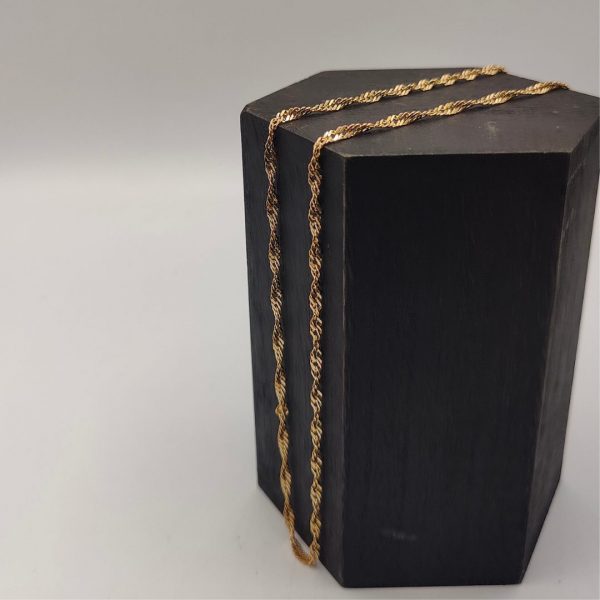 Cadena Cordón de Oro 18K - 60 cm, 3 mm