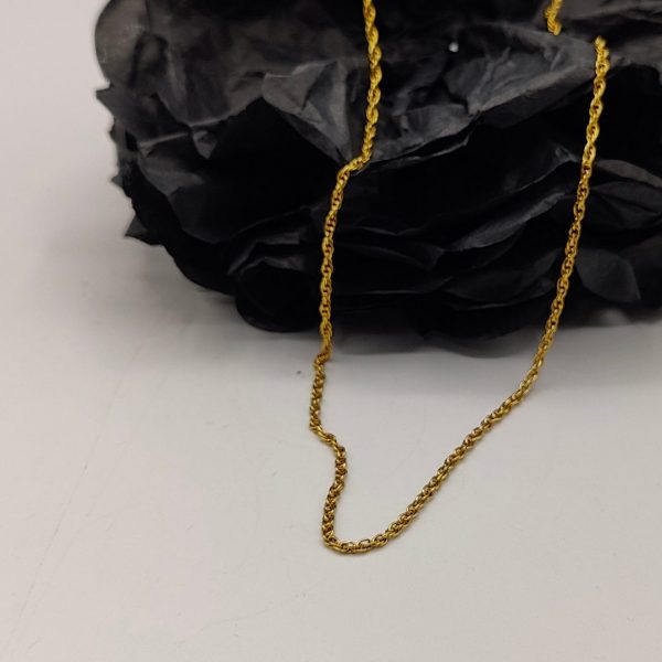 Cadena Rolo doble 45 cm 2 mm