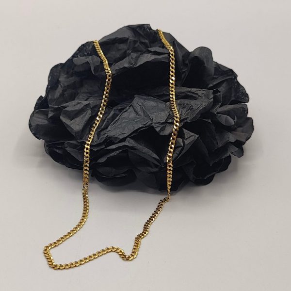 Cadena Cubana de Oro 18K - 55 cm, 3 mm