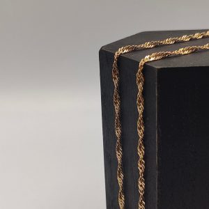 Cadena Cordón de Oro 18K - 60 cm, 3 mm