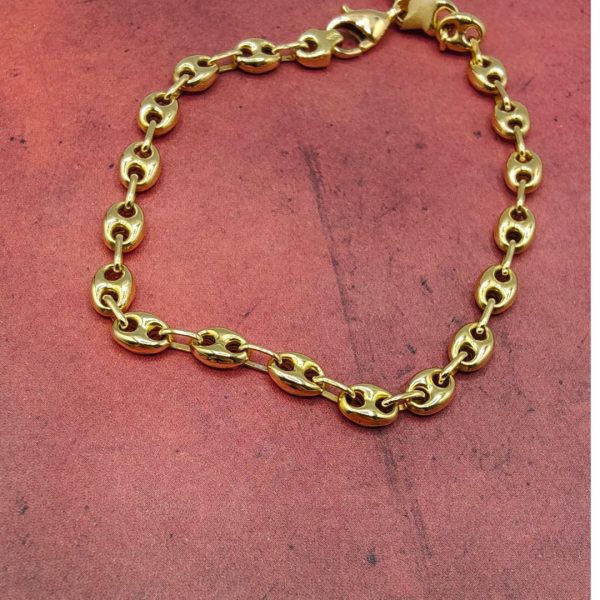 Pulsera Calabrote de 5 mm en Oro de 18K