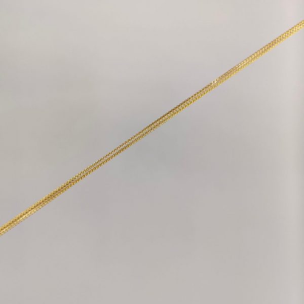 Cadena Cubana de Oro 18K - 62 cm, 1 mm
