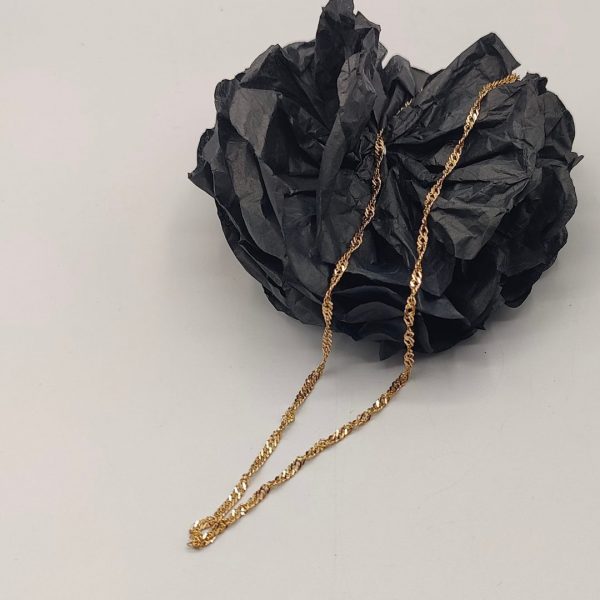 Cadena Cordón de Oro 18K - 60 cm, 3 mm