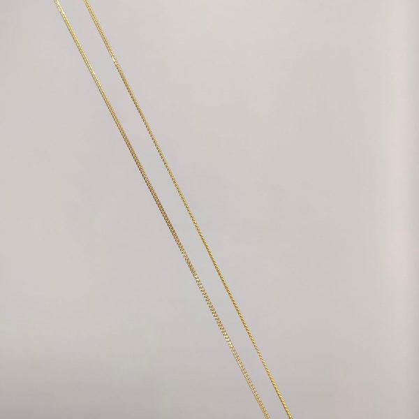 Cadena Cubana de Oro 18K - 62 cm, 1 mm