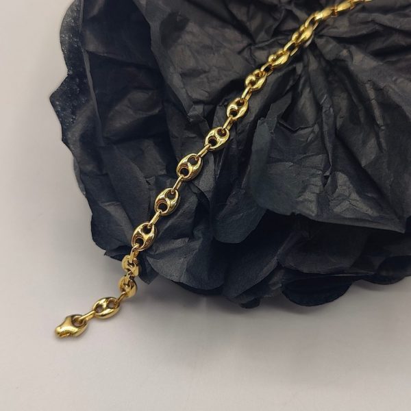 Pulsera Calabrote de 5 mm en Oro de 18K