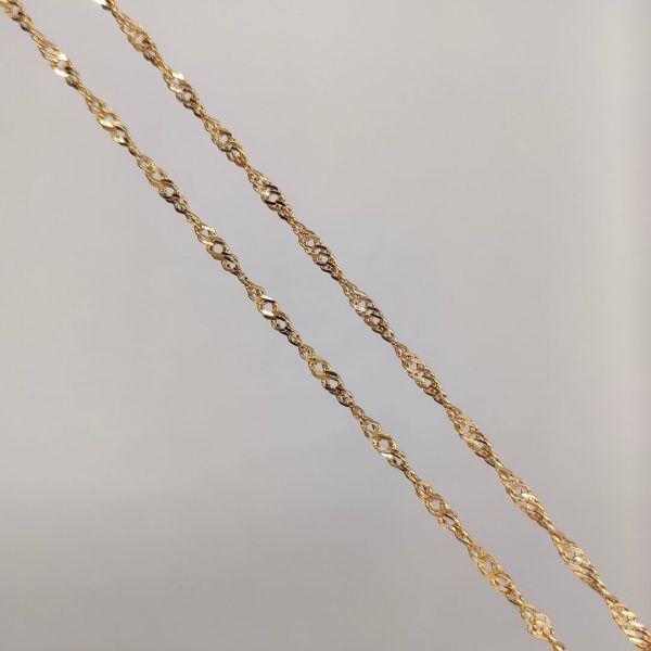 Cadena Cordón de Oro 18K - 60 cm, 3 mm