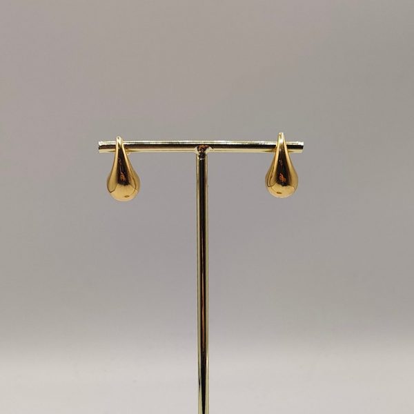 Pendiente en forma de gota en oro de 18k