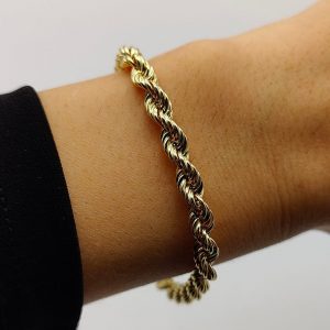 Pulsera Cordón de Oro 18K