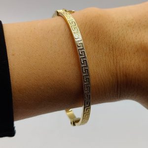 Brazalete Estilo Versace en Oro 18K