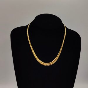 collar estilo cubano de menos a más 45 cm 8 mm la parte más ancha 3 mm la más estecha