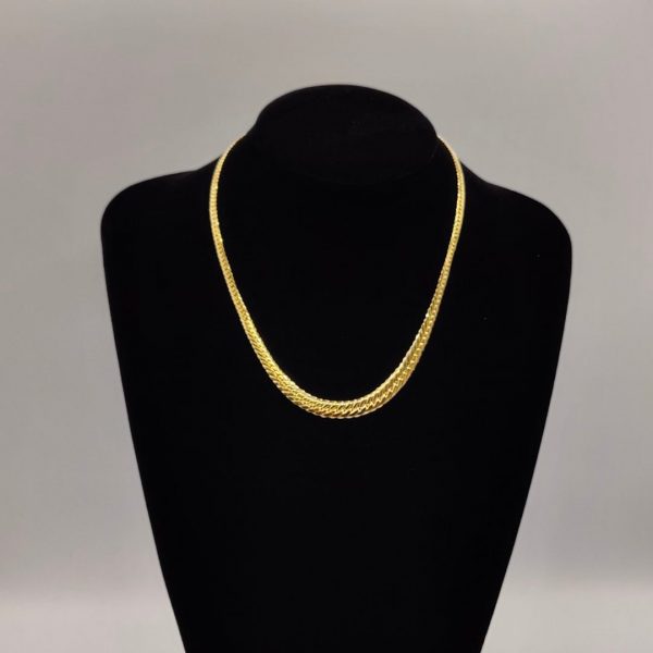 collar estilo cubano de menos a más 45 cm 8 mm la parte más ancha 3 mm la más estecha