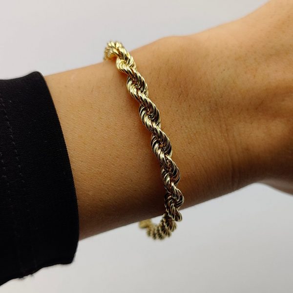 Pulsera Cordón de Oro 18K