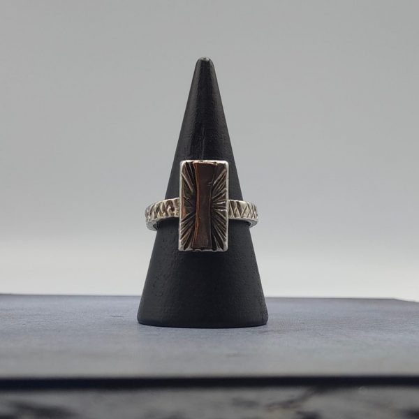 Anillo de plata artesanal extensible