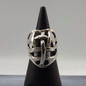Anillo malla de plata