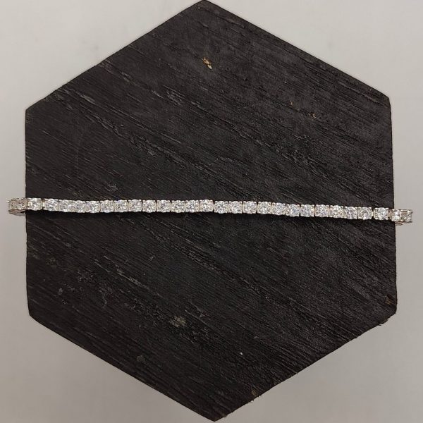 Pulsera de Plata con Circonitas Blancas