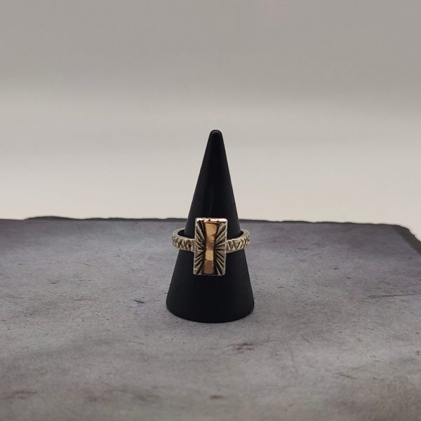 Anillo de plata artesanal extensible