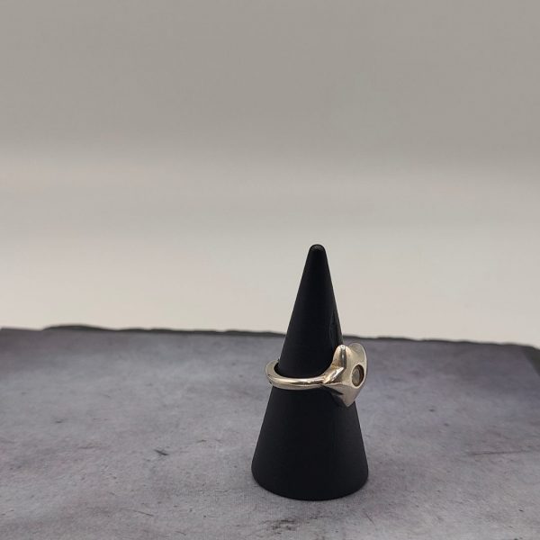 Anillo estrella con circonita en medio extensible