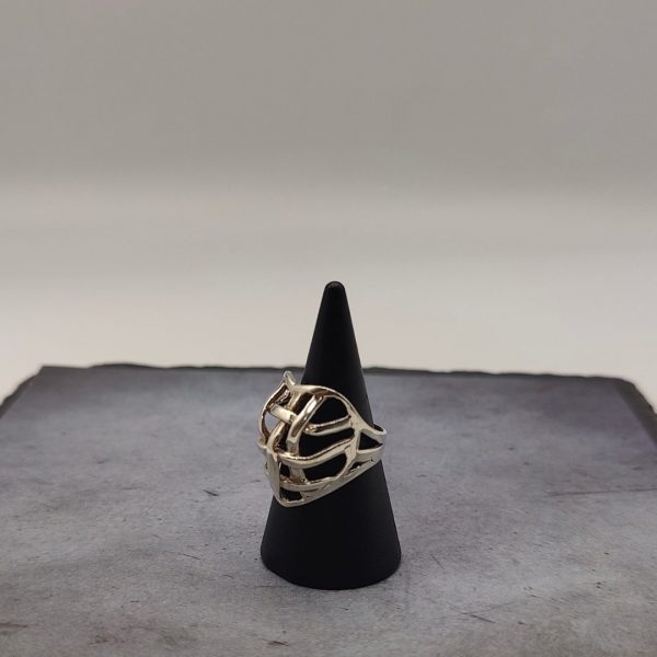 Anillo malla de plata