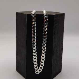 Cadena Cubana de Plata 58,5 cm y 7 mm