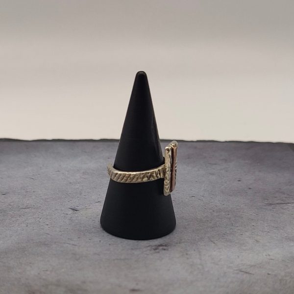 Anillo de plata artesanal extensible