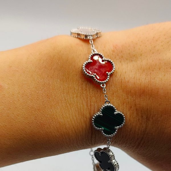 Pulsera flores van cleff con diferentes piedras