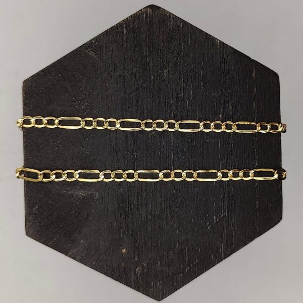 Cadena Fígaro de Oro 18K - 58 cm, 3 mm