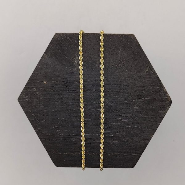 Cadena Cordón de Oro 18K - 48,9 cm, 2 mm