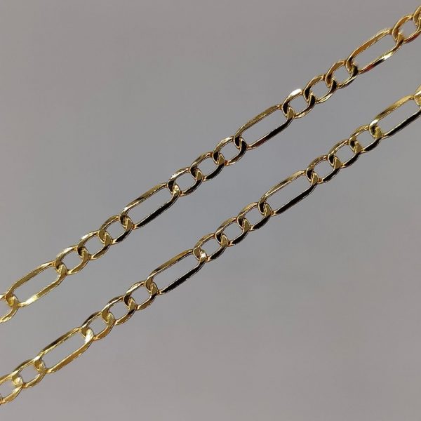 Cadena Fígaro de Oro 18K - 58 cm, 3 mm