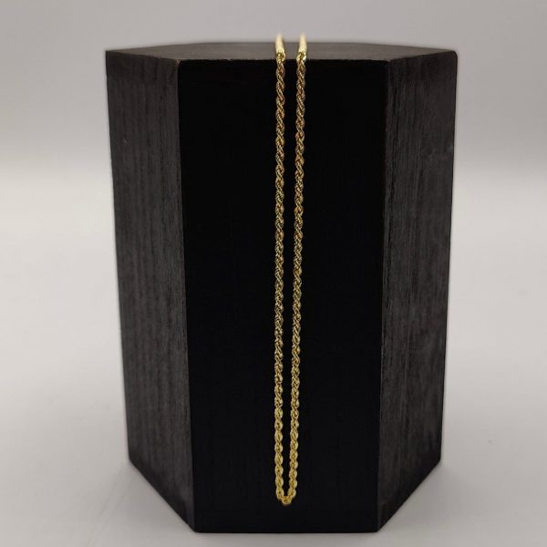 Cadena Cordón de Oro 18K - 48,9 cm, 2 mm