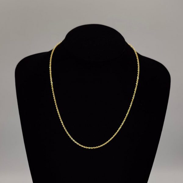 Cadena Cordón de Oro 18K - 48,9 cm, 2 mm