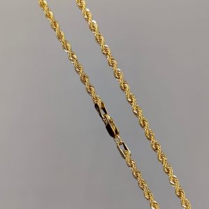 Cadena Cordón de Oro 18K - 39 cm, 2 mm