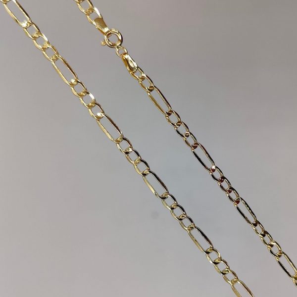 Cadena Fígaro de Oro 18K - 58 cm, 3 mm