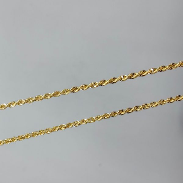 Cadena Cordón de Oro 18K - 48,9 cm, 2 mm